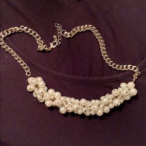 Faux Pearl Statement Necklace